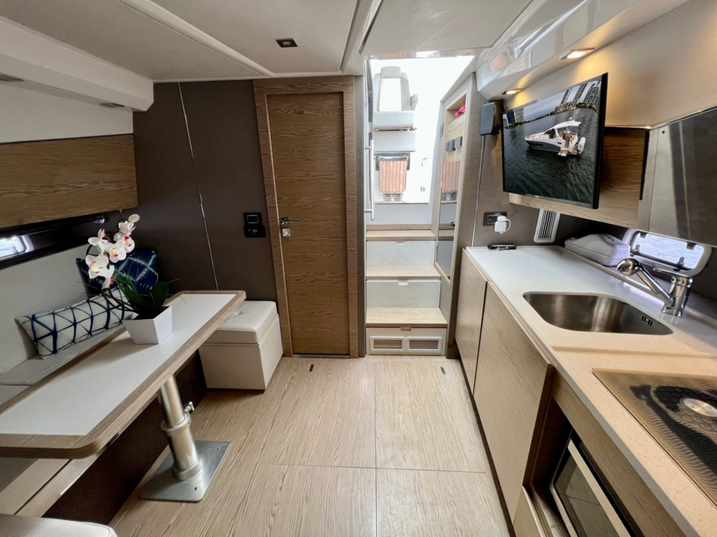 42ft Azimut Verve yacht charter Coconut Grove – galley