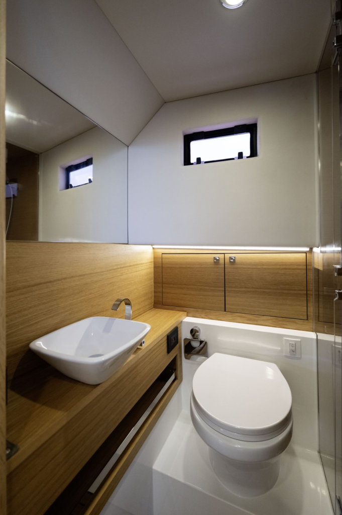 42ft De Antonio D42 yacht charter Coconut Grove – bathroom vanity