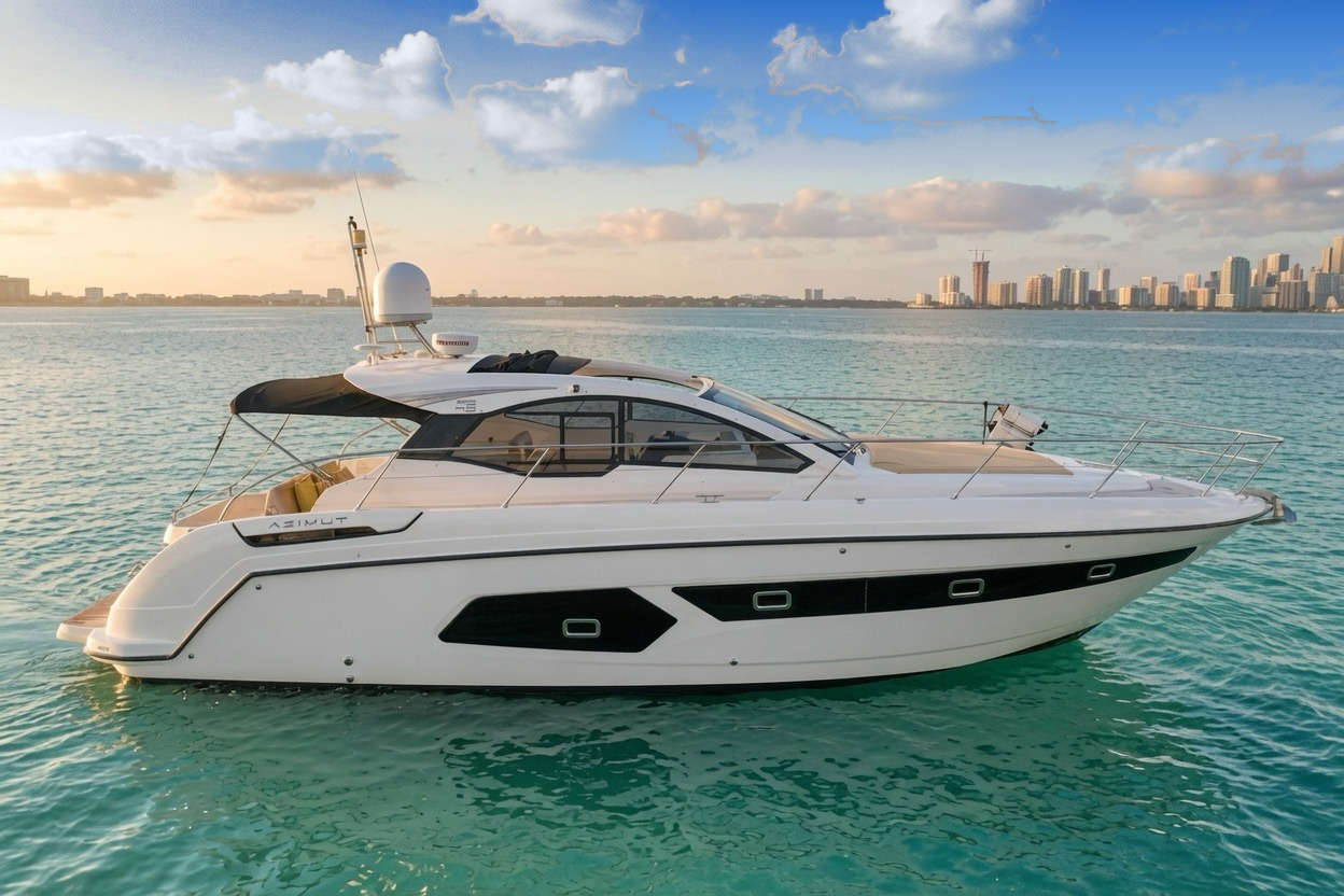 45ft Azimut Atlantis yacht charter Miami Beach