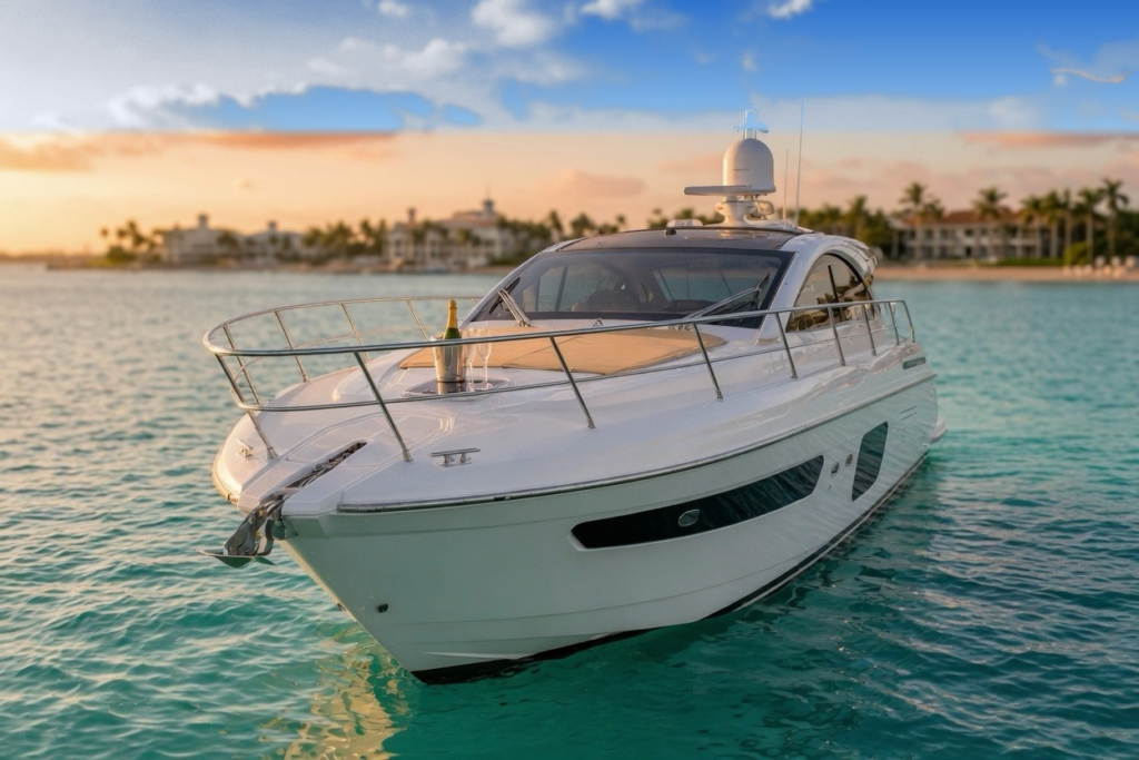 45ft Azimut Atlantis bow