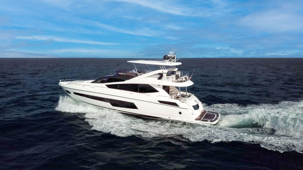 75ft Sunseeker yacht charter Marina Palms – exterior